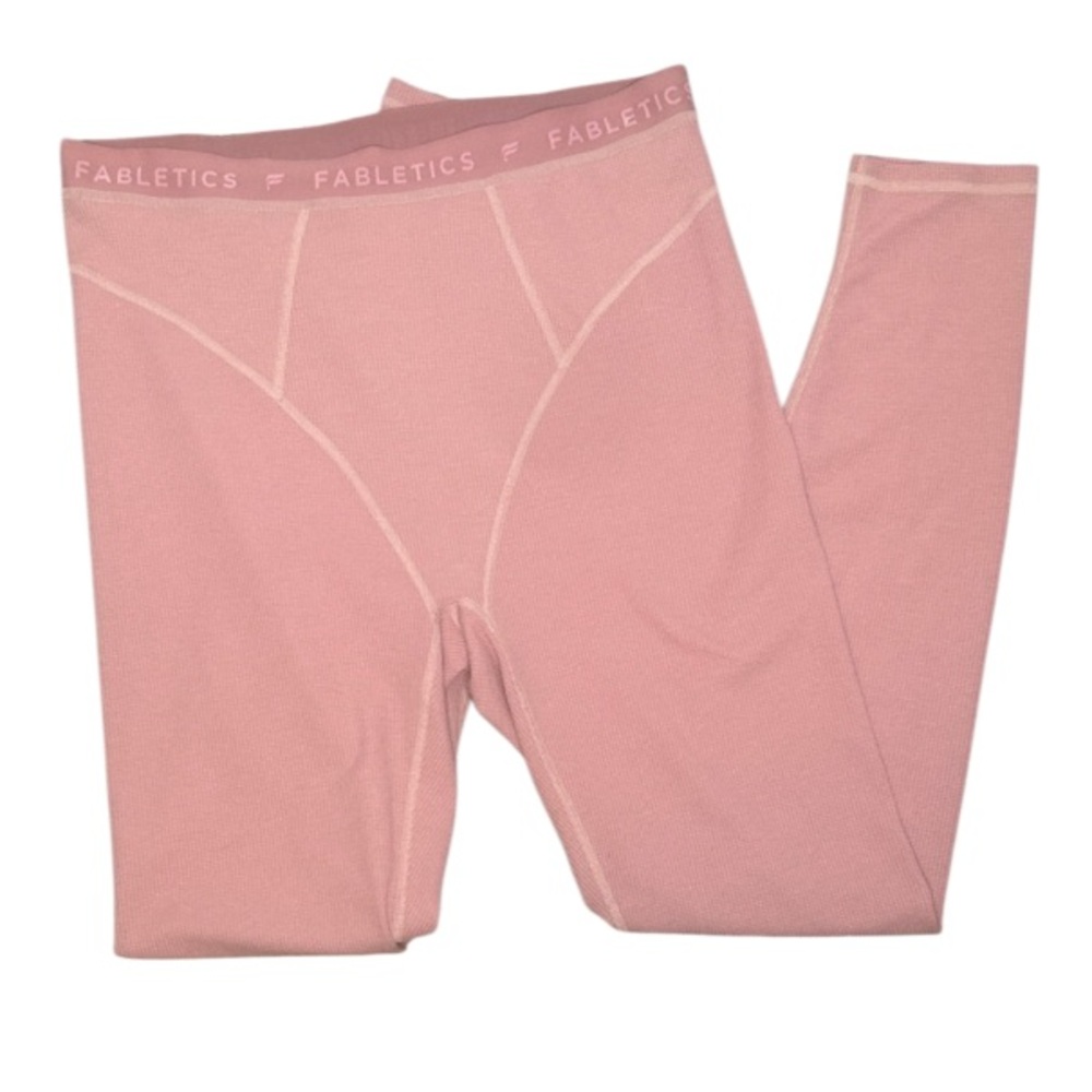 Fabletics Waffle Dusty Rose High-Waisted Legging - Picture 2 of 12